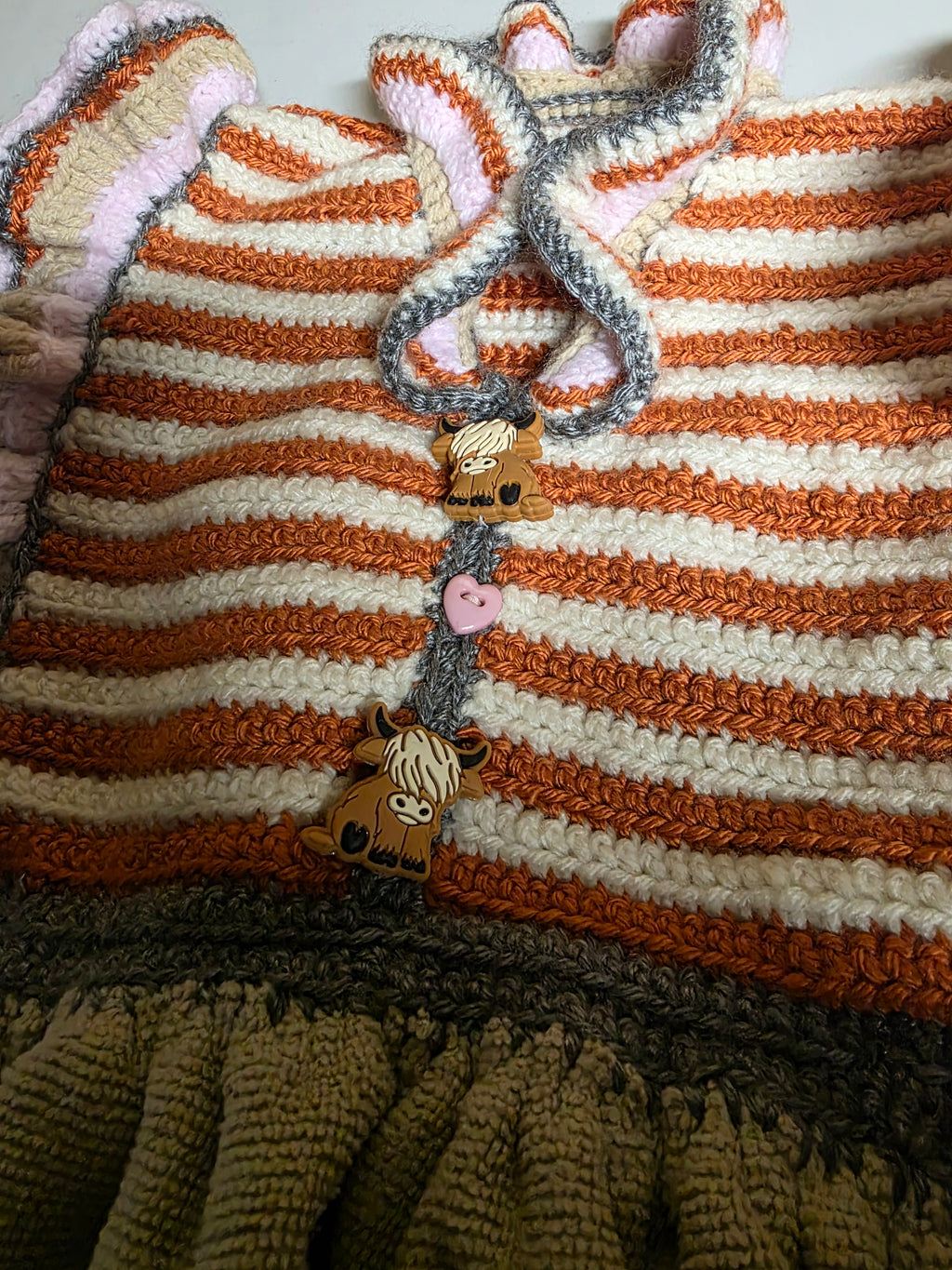 hand crocheted kitchen hand towels