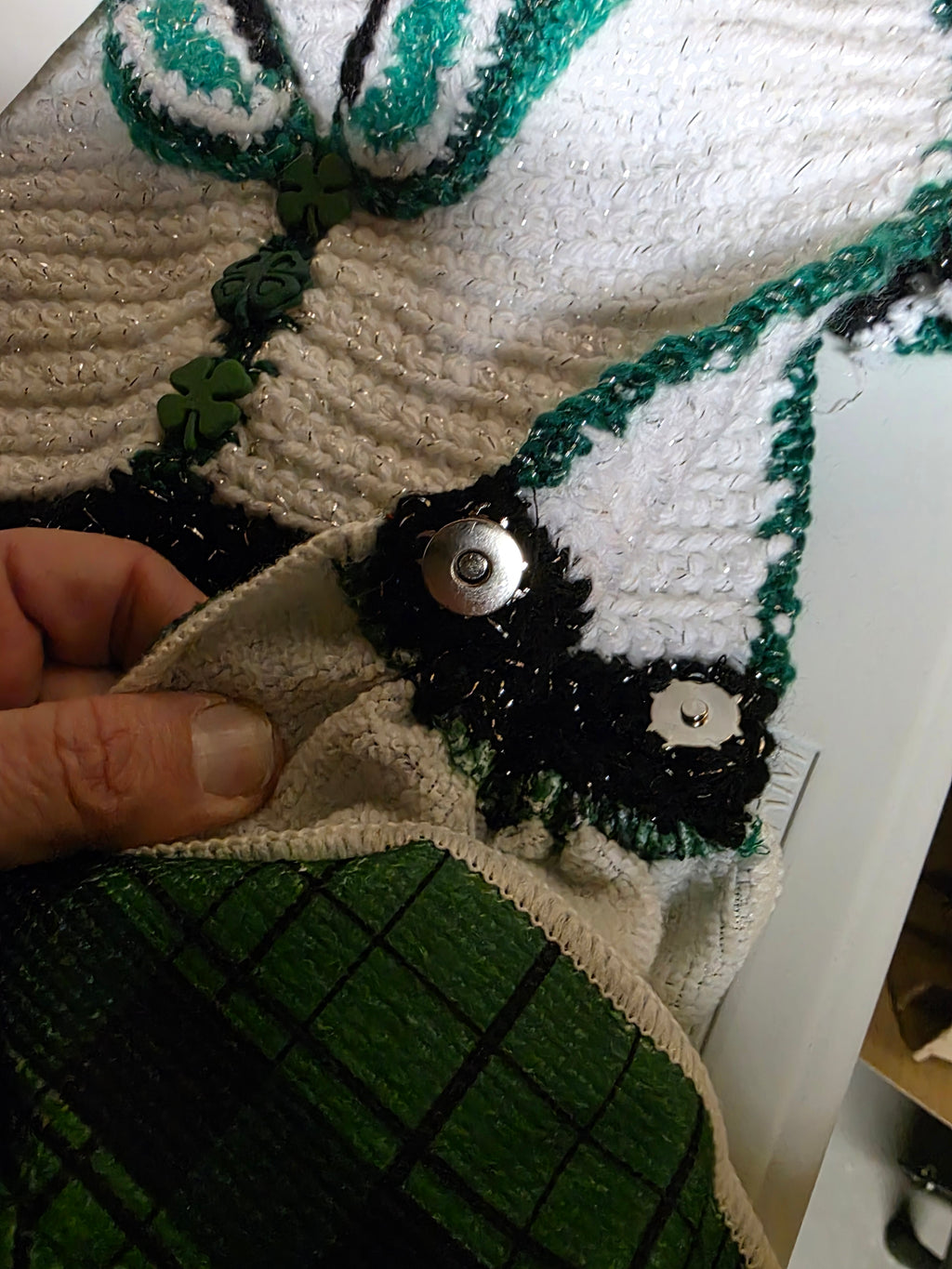 hand crocheted kitchen hand towels