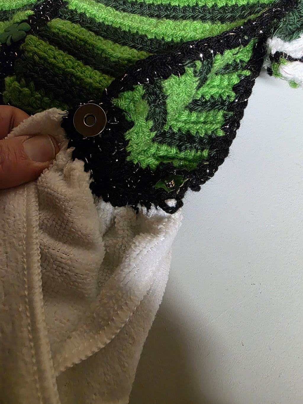 hand crocheted kitchen hand towels