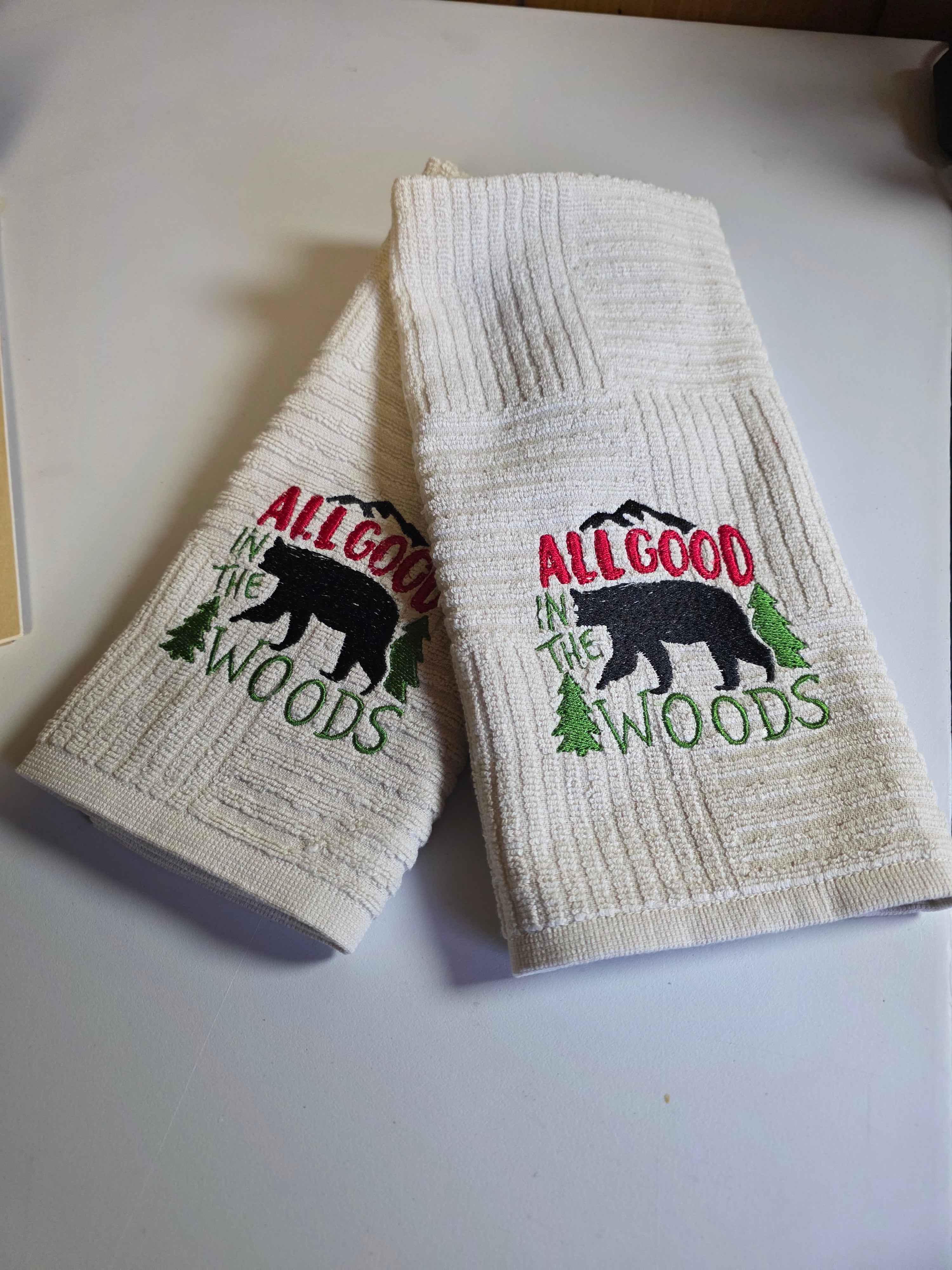 All Good in the Woods Hand Towel Set