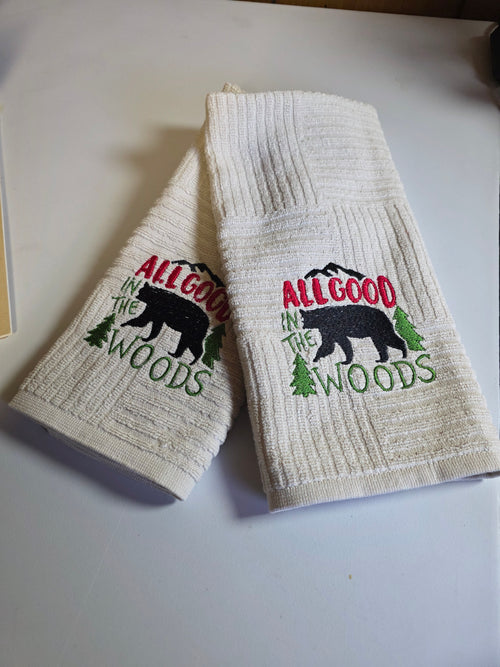 All Good in the Woods Hand Towel Set
