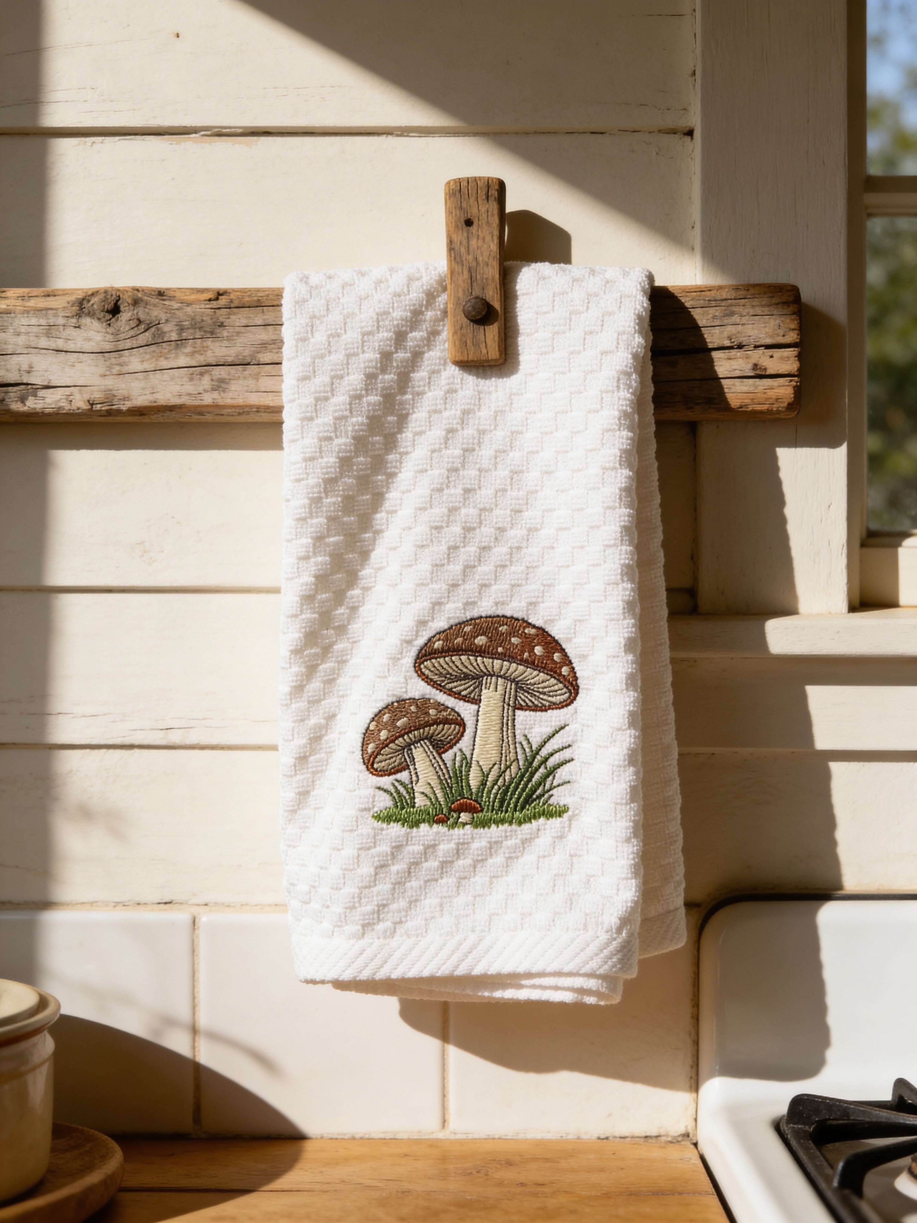 mushroom kitchen hand towel set