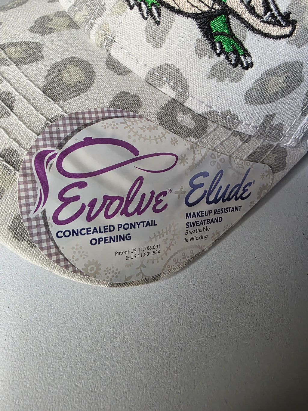 Later Gator Leopard Ponytail Cap – Embroidered Alligator Design
