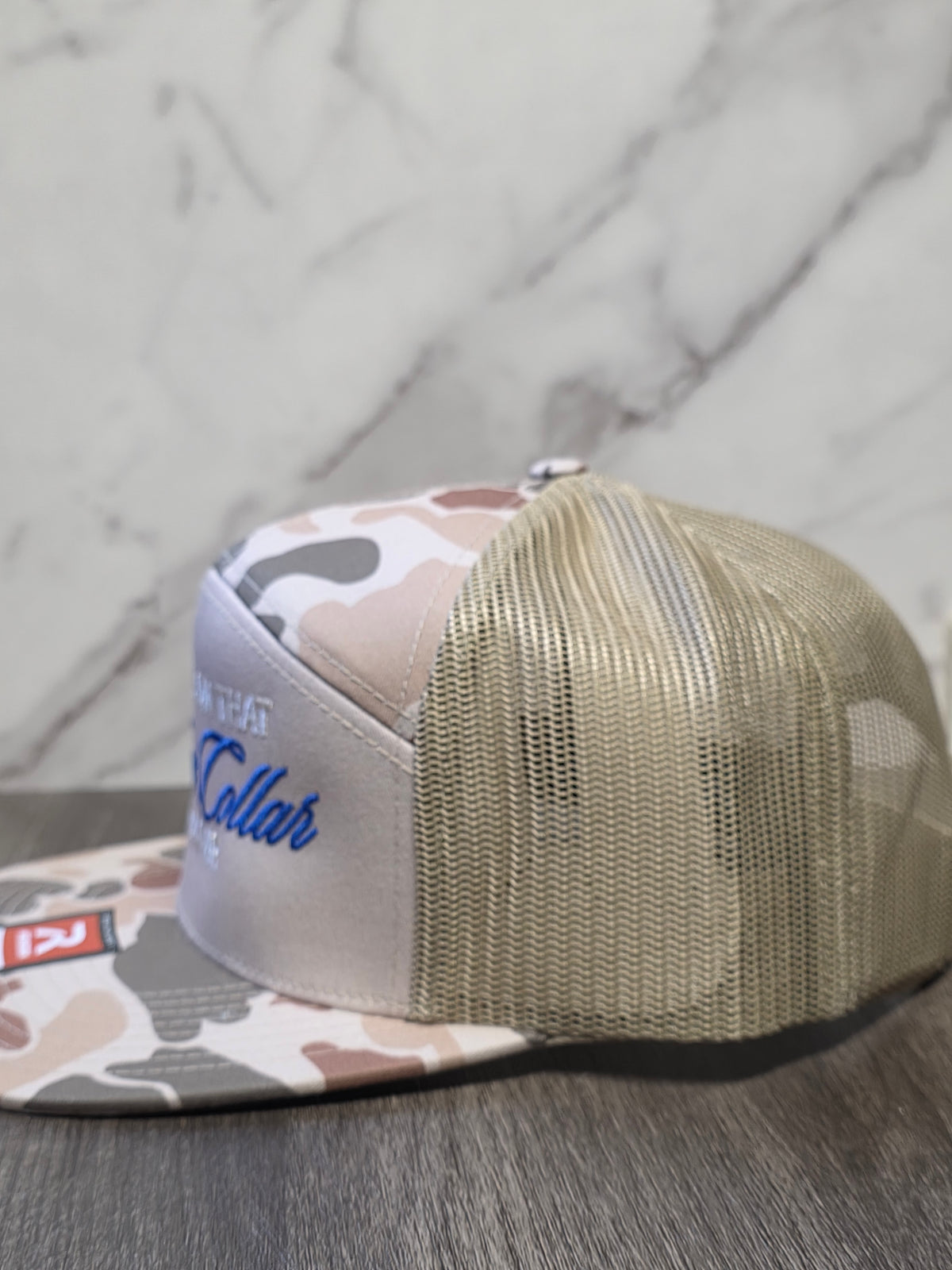 Living on the Blue collar dollar hat