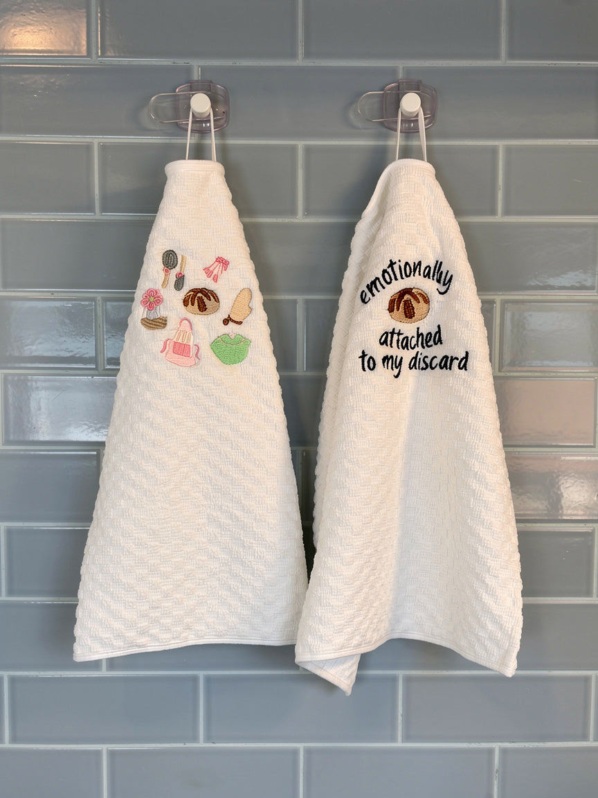 Sourdough kitchen towels set (customizable)