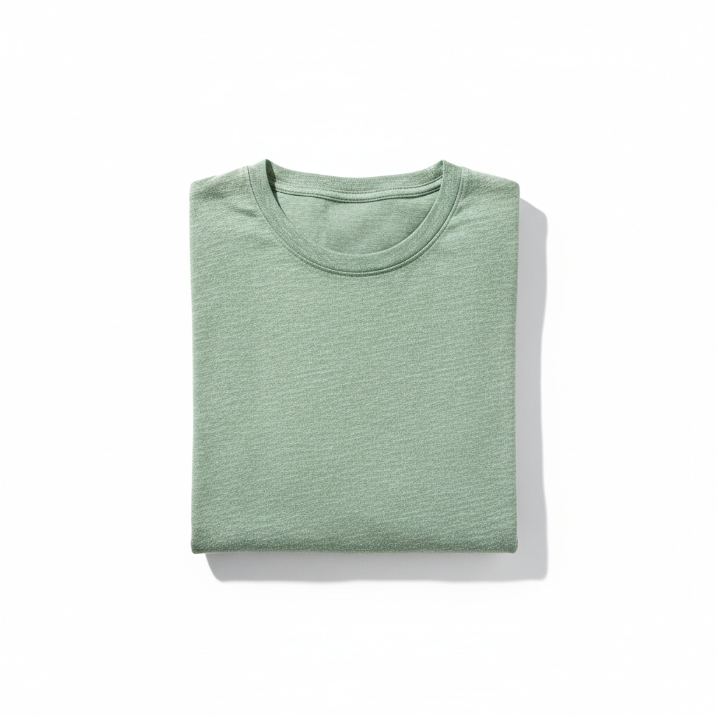 same shirt in a heather green color
